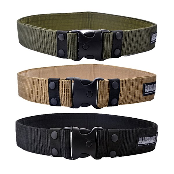 125 cm New Army Style kampbelter Quick Release Taktisk Belte F Black