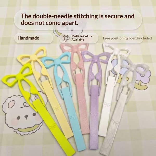Multifunksjonell dobbel Perleperlepinsett for håndlaget DIY C Pink