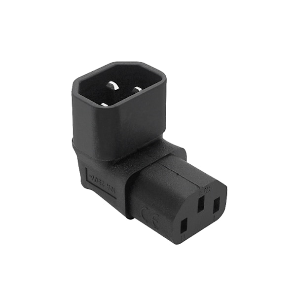 10A 3Pin IEC-stik nede OP 90 vinklet IEC 320 C14 han til C1 A4