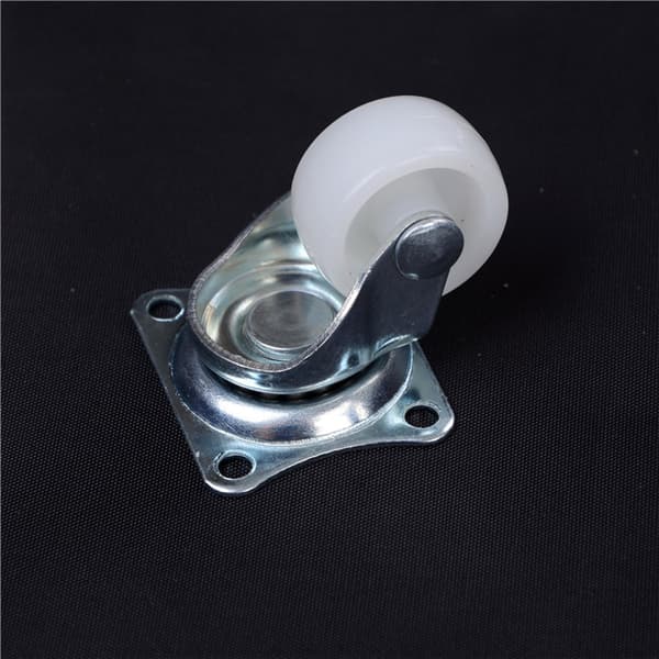 4st 10kg Universal Svänghjul 1" Hjul Hjul Vit PP Ny