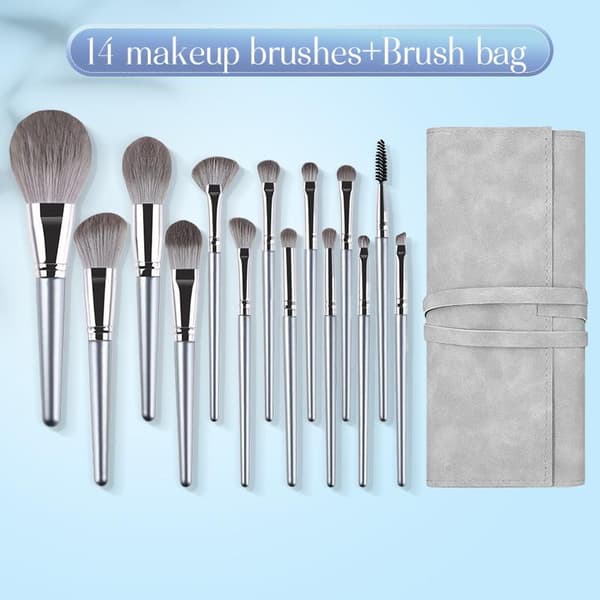 14-delars sminkborstset Mjuk fluffig ögonskuggsborste Concealer A1