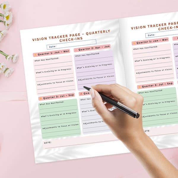 2026 Vision Board og Målplanlegger: Manifestér ditt beste liv med Multicolor
