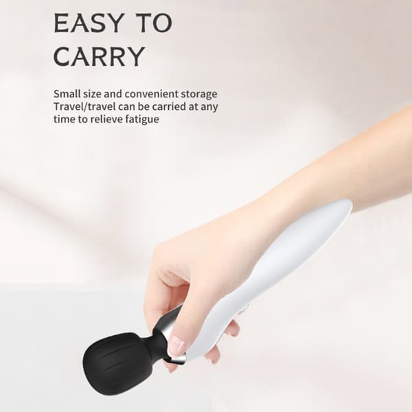USB genopladelig bærbar håndholdt massager multifunktionel helkrops M Black
