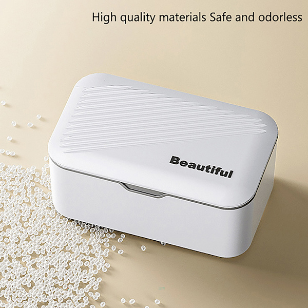 Wet Tissue Box Desktop Seal Baby Wipes Papir Oppbevaringsboks Househ Gray