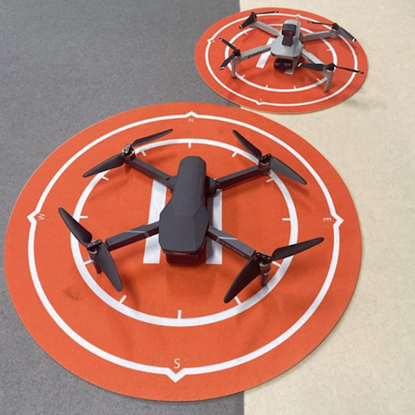 40CM Drone Landingspute Sammenleggbar Drone Bærbar Drone Landin Red round