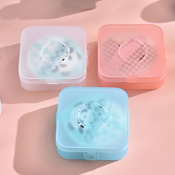 Tom luftkudde Puff Box Portabel kosmetisk case Contai Green