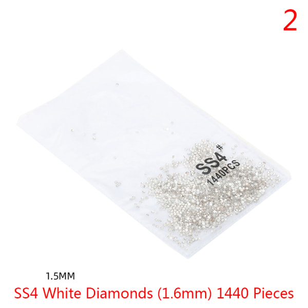 1440 stk Crystal Nail Art Stones Flatback Rhinestones Til Nail A 2