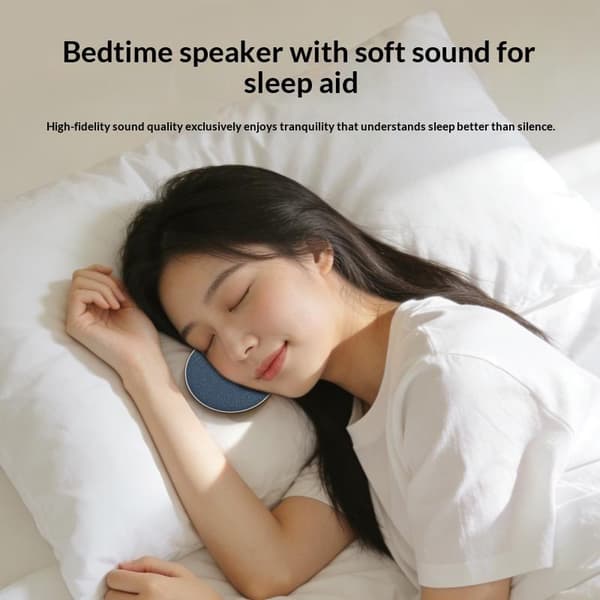 Bluetooth 5.4 Sovehjelpshøyttaler Mini Putepute Side Musikkspiller H