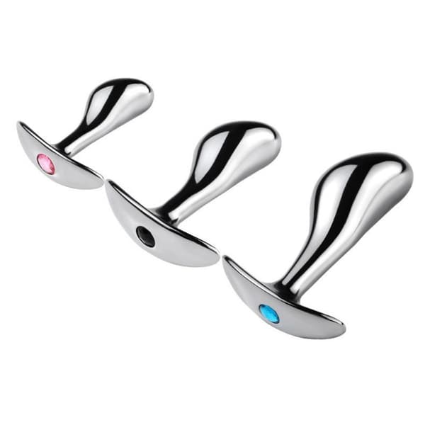 Metall Analsexplugg G-punktsstimulator Prostatamassage Butt Plugg W A3