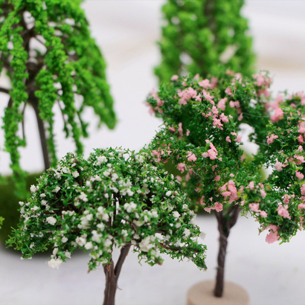 1 kpl Mini Tree Fairy Garden Decorations -nukkekodin miniatyyrejä A6