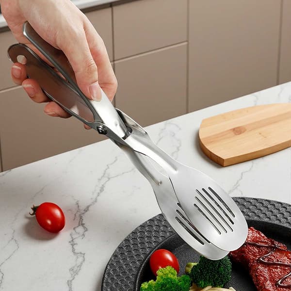 Køkken Metal Tænger Silver