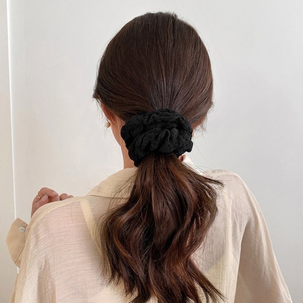 Soft Hair Scrunchies Enfärgade hårband för flickor hästsvans Coffee