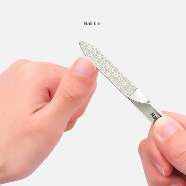 Neglefil i rustfrit stål, dobbeltsidet, fortykket manicure, pedicure A
