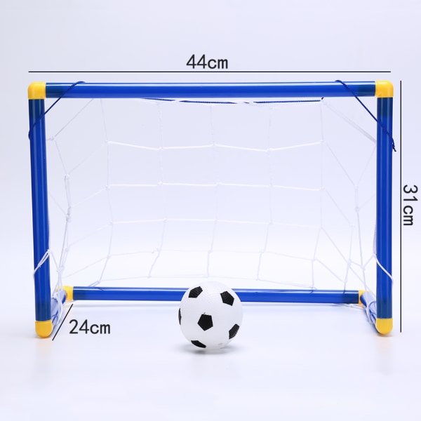 Folding Mini Fotboll Fotboll Mål Post Net Set
