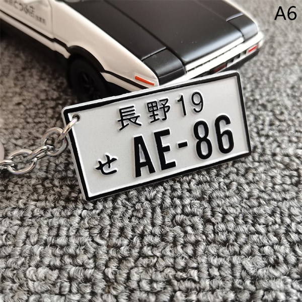Bilnummer i aluminium Nummerskiltnummer Motorsykkelbrikkenøkkel A6