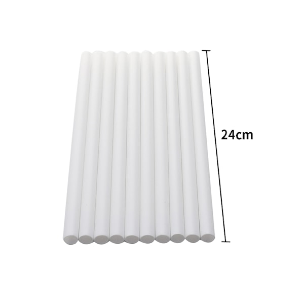 10 st vita plastkaksstöd stänger runda stänger 10pcs 24cm