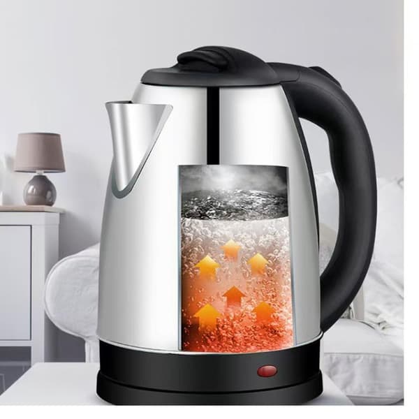 Rejse Elkedel 2L Rustfrit Stål Bærbar Vandkoger A4