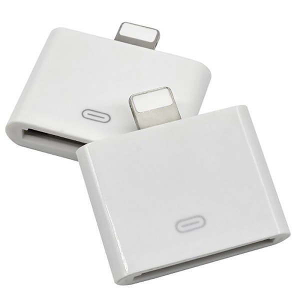 IOS til 30-pin adapter understøtter opladning af datatransmission Compat White