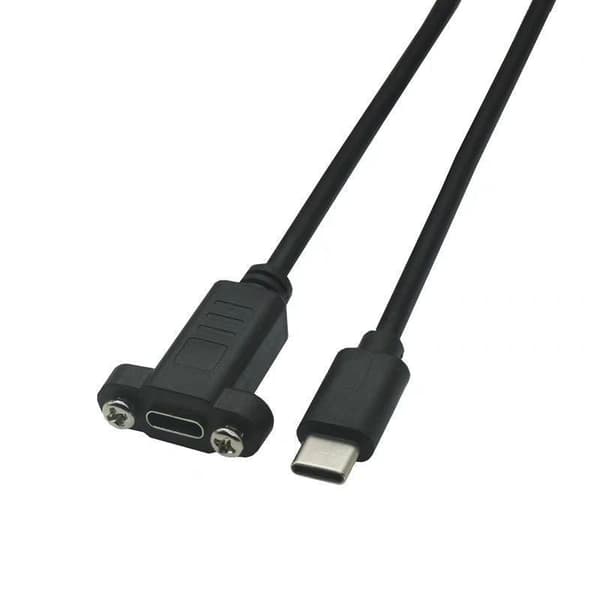 1 st. panelmonterad USB-C-förlängningskabel med skruv A3