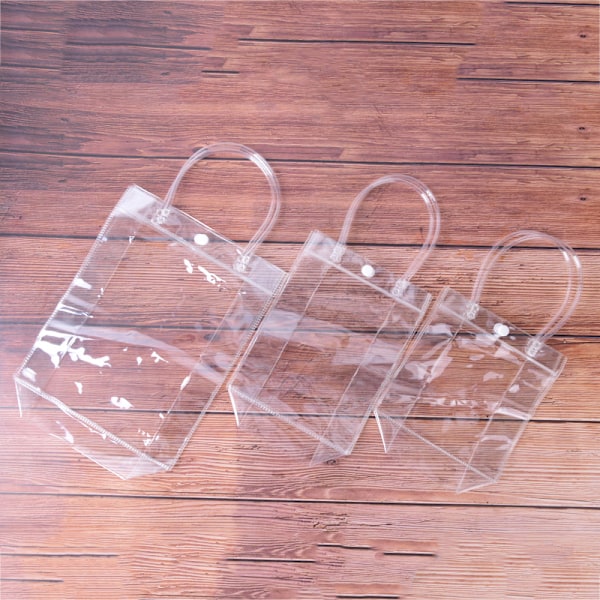 1 st dam sommar strandväska genomskinlig tote väska transparent handväska 20CM*25CM*7CM