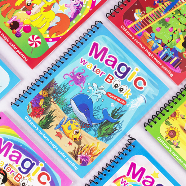 Magisk bog Vand Montessori Legetøj Malebog Magic Water Dr A8