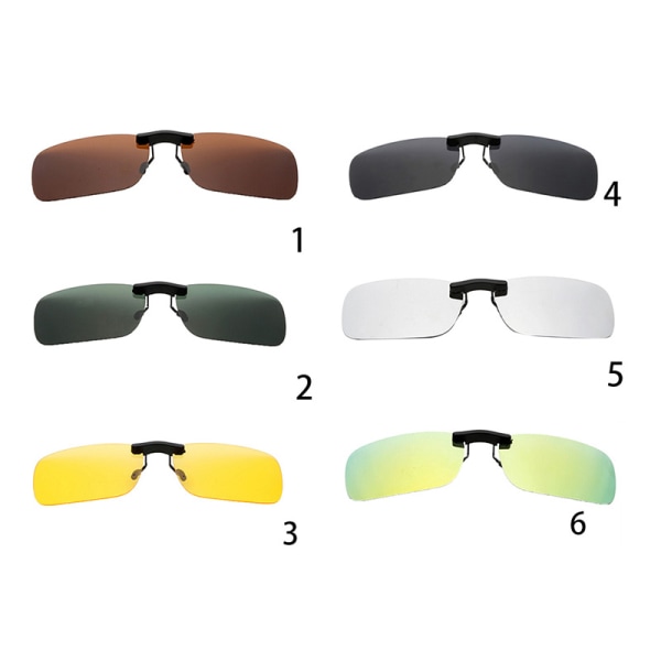 Polariserad Clip On Driving Glasögon Solglasögon Day Vision UV400 L 1