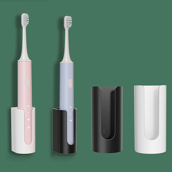 Elektrisk tandbørsteholder stativ Vægmonteret tandbørste Black
