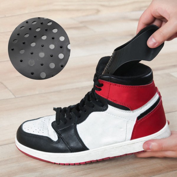 2 Pacs New Shoe Care Sneaker Anti Crease Toe Caps Protector Str Black L