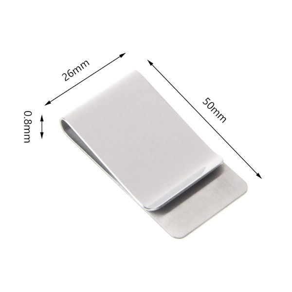 Högkvalitativ metall pennhållare Money Clip Mode Simple Cash Cl A2