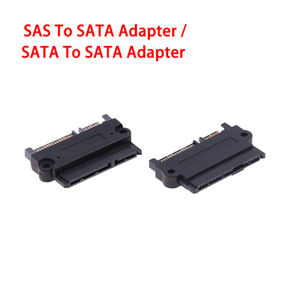 1st SFF-8482 SATA /SAS till SATA 180 graders vinkeladapter Konvertera SATA