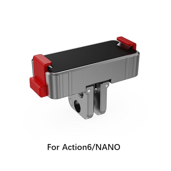 Magnetisk lynudløseradapterbase i legering til Insta360 AcePro2 Metal Action6 NANO