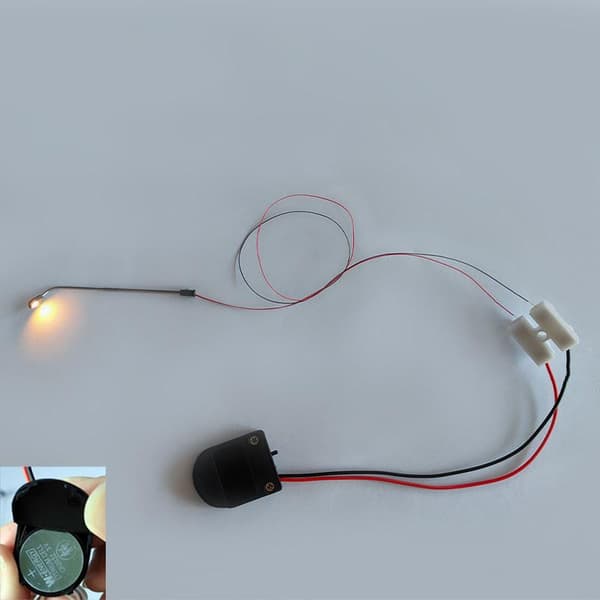 1 pakke modeljernbane enkelt hoved gadebelysning varm hvid LED F E