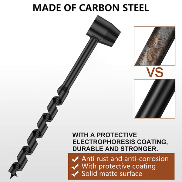 Håndtrestanse Manuell boreskrue Bush-Craft Carbon Steel Port A3