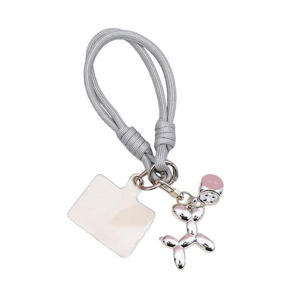 Ballonghund Berlock Handledsrem Snodd Flätat Rep Telefonfodral P A2
