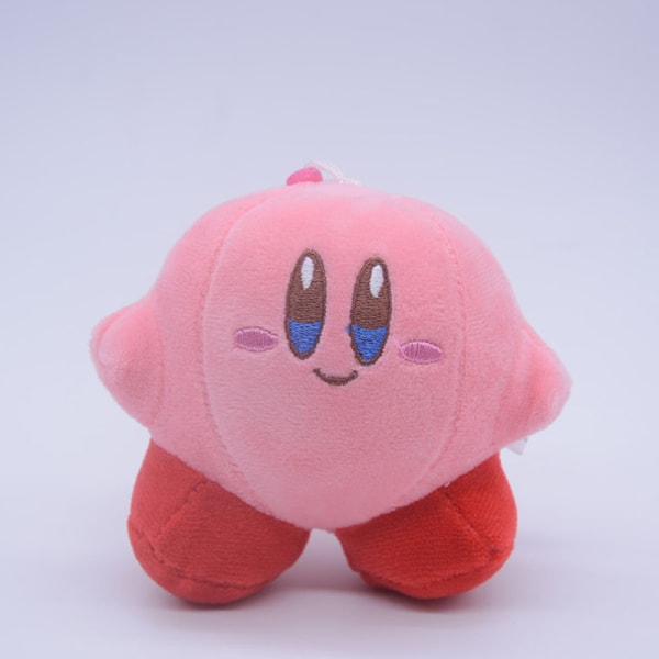 e Star Kirby Ornaments Plysj Cartoon Toy Bag nøkkelring for Chil Pink