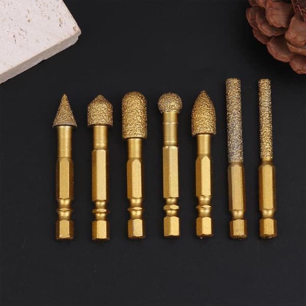 3/7 stk diamant slipehode fliser roterende fil poleringshode for Q2