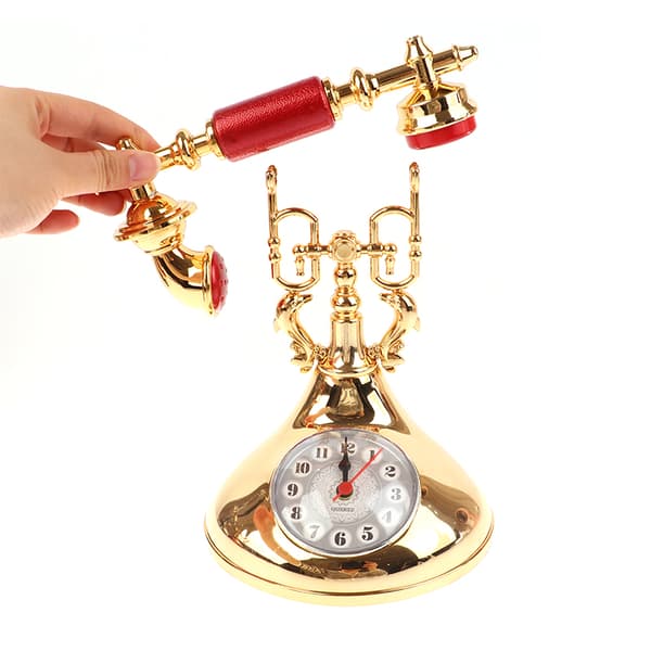 Retropuhelinmalli Herätyskello Creative Timekeeper Desktop T Red