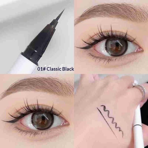 Ultrathin Eyeliner Pen Vattentät Svettresistent Långvarig Lyi A1