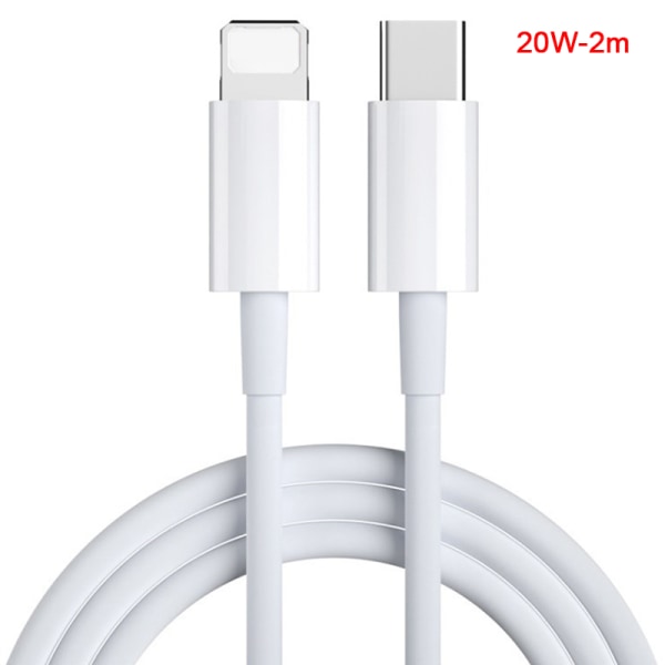 Type C Hurtigkabel PD 20W Hurtigladelader Ledningsledning Data Ca 20W 2M