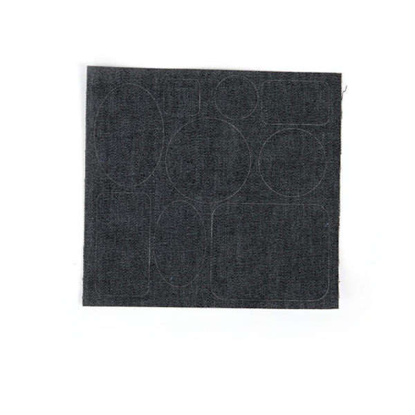 Thicken Denim itseliimautuvat tarrat Farkut Hole Saumaton korjaus Black