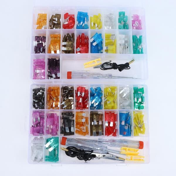306 st. bilsäkringar sortimentssats med elektrisk kretsmätare standard 180PCS