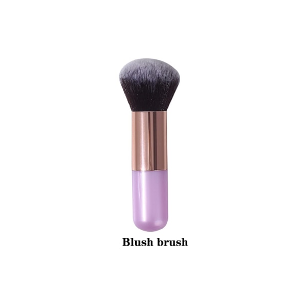 1 stk Rosa/lilla håndtak Big Size Makeup Brush Foundation Blush Pink Foundation Brush