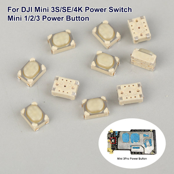 5/10 stk. Core Board Power Button 3S/SE/4K Power Switch Mini1 Min 10pcs