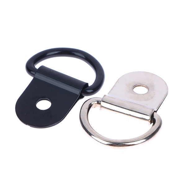 10 stk rustfritt stål D-form trekkkrok Tie Down Anchors Ring I Silver