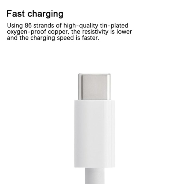 USB Type C Til USB C 65W PD Hurtigladekabel Type C Fast Cha 1M
