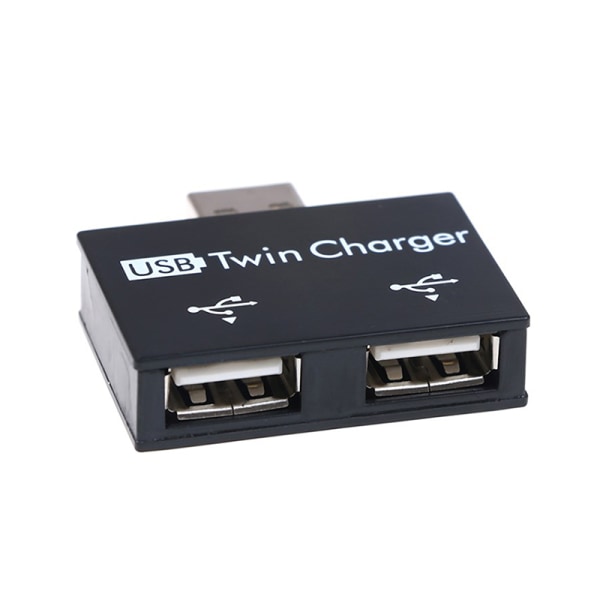 USB2.0 Splitter 1 Hane till 2 Port Hona USB Hub Adapter Black