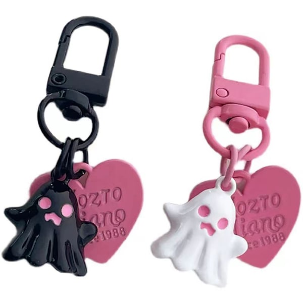 Halloween Ghost Nøkkelring Bag Nøkkelring Anheng Mini Doll Girls Bi Pink