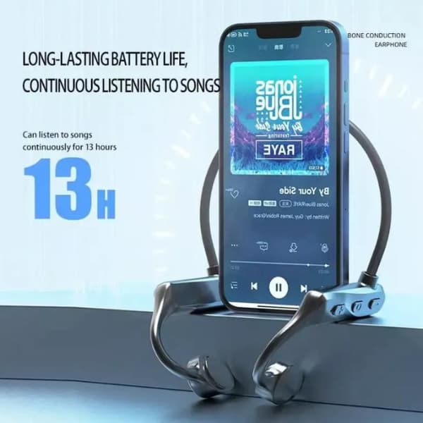 NY Universal Bone Conduction Headset Trådlösa Bluetooth-hörlurar Black