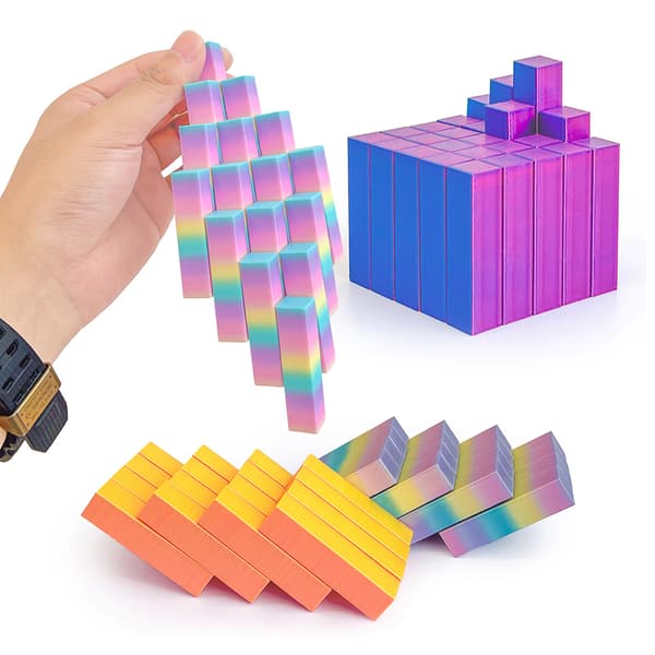 3D-printet terning Fidget Toy Terning Roterende Stressafslappende A6