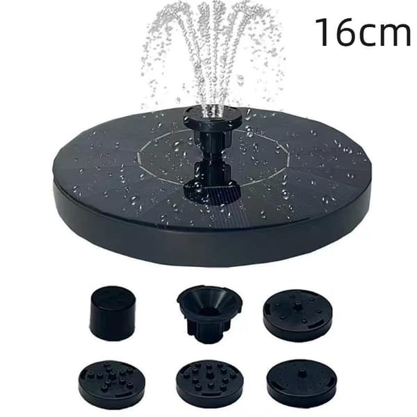 Mini solvattenfontän soldriven för pool, damm, vattenfall 13cm